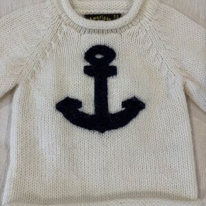 Children’s Nautical Anchor Sweater | Alpaca Land | Unisex Knit